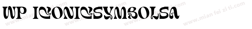 WP IconicSymbolsA字体转换